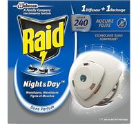 Diffusore Elettrico Notturno Zanzare Tigre Mosche + 1 Ricarica 240h