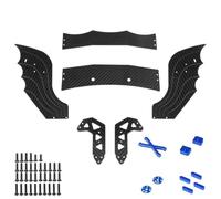 Diffusore Fibra Carbonio Supporta Telaio Alare Per ARRMA Per LIMITLESS 1/7 | Aggiornamenti per auto RC, supporti per diffusori in fibra di carbonio e telaio dell'ala posteriore Ricambi
