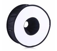 Diffusore Flash Ad Anello Pieghevole, Diffusore Flash Ad Anello Portatile Universale da 17 Pollici Softbox Pieghevole Mini Cupola Rotonda per Piatto di Bellezza con Custodia, per
