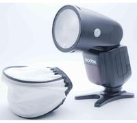DIFFUSORE FLASH CIRCOLARE MACRO ESTERNO RIFLETTORE SOFTBOX diffuser reflector compatibile con GODOX V1 V1n V1c V1s V1f V100 V1 PRO NEEWER Z1 Z2 Yongnuo YN650EX-RF flash circolare ritratto fotografia