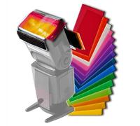 DIFFUSORE GEL 12 COLORI FLASH ESTERNO kit filtri colorati softbox riflettore compatibile con OLYMPUS NISSIN FL-300R FL-36R FL-900R FL-600R FL-50R I60A DI700A DI466 FT DI866 DI622 MARK I II MG8000