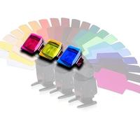 DIFFUSORE GEL 20 COLORI FILTRI SOFTBOX diffuser per FLASH YONGNUO YN468 YN560 YN460 YN465 YN467 YN560III YN560II YN568EX III METZ MECABLITZ 64 52 AF-1 44 AF-2 FUJIFILM EF-42 EF-X20 EF-X500