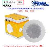 Diffusore impermeabile da incasso 100v 6w IP65