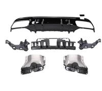 Diffusore Labbro Posteriore Per Benz W205 C205 S205 A205 2015-2021 C63 C43 Stile Diffusore Posteriore Con Tubi Di Scarico Punta AMG Look berlina Coupé(C)
