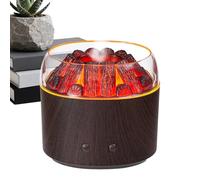 Diffusore Oli Essenziali,160ml Portatile Diffusore Fiamma,Realistico Illuminazione Ambientale Calda Silenzioso Strumento Rilassante | Casa Ufficio Auto Bagno Scuola Scrivania