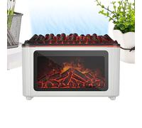 Diffusore Oli Essenziali 160ml | Ultrasonico Silenzioso 14×6.3×9.3cm | Aroma Fiamma 7 Colori Per Camera, Ufficio, Auto, Soggiorno, Spa, Yoga, Sala Relax & Atmosfera Re