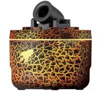 Diffusore Oli Essenziali per vulcano 260ml per nebbia Fredda Silenzioso(Black Crack USB Model)