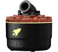 Diffusore Oli Essenziali per vulcano 260ml per nebbia Fredda Silenzioso(Black USB Model)
