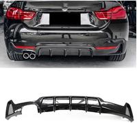 Diffusore Paraurti Posteriore Auto per BMW 4 Series F32 F33 F36 2 Door Convertible Coupe 2014-2020, Diffusore Labbro Posteriore Spoiler per Tubo di Scarico per Paraurti Posteriore