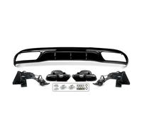 Diffusore Paraurti Posteriore Diffusore Paraurti Posteriore Nero Per Benz W205 W205 Per AMG Style Classic Model 2015-2018 Punte Scarico A 4 Uscite Terminale