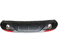Diffusore Paraurti Posteriore per Auto, Splitter Spoiler Paraurti Inferiore, Alettone Posteriore con Catarifrangenti, Accessori Decorativi Esterni, per Alfa Romeo Giulia Berlina 4 Porte 2016 2017