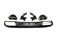 Diffusore Paraurti Posteriore Per Benz W205 4 porte classica | 2015-2018 W205 Per Diffusore Posteriore Stile Per AMG Terminali Scarico A 4 Uscite In Acciaio Inossidabile 304