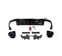 Diffusore Paraurti Posteriore Per Benz Per La Classe S W222 S350 S450 S500 Paraurti Posteriore Body Kit Diffusore Spoiler Tubo Di Scarico(2018-2020 Black)