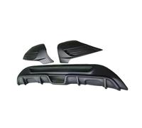 Diffusore Paraurti Posteriore ST Stile ABS Nero Opaco Paraurti Posteriore Labbro Diffusore Grembiule Splitter Spoiler Per Ford Per Fiesta MK7 2008-2013 Accessori Auto(Carbon color whole)