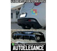 DIFFUSORE PER ALFA ROMEO MITO SOTTO PARAURTI POSTERIORE DAM NERO LUCIDO .-..