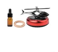 Diffusore per aromaterapia a energia solare per cruscotto elicottero in lega di alluminio Dispe girevole ad alta efficienza energetica Abs (nero)