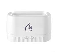 Diffusore per aromaterapia a fiamma che offre una dispersione silenziosa della nebbia, capacità di acqua 200 ml e spegnimento automatico per un ambiente di lunga durata (bianco)