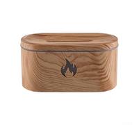 Diffusore per aromaterapia con effetto fiamma e luce ambientale a 7 colori, alimentato tramite USB, umidificatore silenzioso per camera da letto, soggiorno o ufficio (giallo)