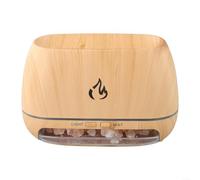 Diffusore per aromaterapia da 200 ml con 7 modalità di cambio colore e funzionamento silenzioso, per meditazione e relax, livello di rumore 36 dB (venatura del legno chiaro)
