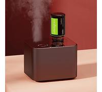 Diffusore per aromaterapia, nebulizzatore senza acqua, per oli essenziali, grande stanza, senza acqua, super silenzioso, senza fili, portatile, a batteria, per soggiorno, ufficio, casa, auto (rosso