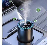 Diffusore per auto con proiezione di stelle, 5 modalità di funzionamento, umidificatore per auto a ricarica USB con aromaterapia automatica, mini umidificatore per auto, diffusore di oli essenziali pr