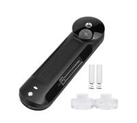 Diffusore per auto con ricarica solare, deodorante 3 in 1 con segnale di parcheggio, decorazione auto start-stop (piuma nera)