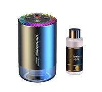 Diffusore per auto deodorante per auto, 10,5 x 6,3 cm, macchina per profumo per veicoli romantici e rilassanti, con funzione spray per aromaterapia, diffusori stellati per interni di veicoli, lega di