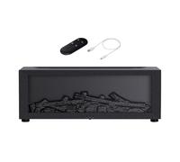 Diffusore per camino - Diffusore di nebbia fredda per fuoco, umidificatore a nebbia fredda | Umidificatore da scrivania per camino a 7 colori con timer e spegnimento automatico senza acqua