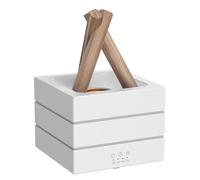 Diffusore per Fuoco di Fiamma a Fiamma a Fuoco, diffusore Olio Essenziale di aromaterapia di falò, 280 ml di umidificatore di Nebbia Fresca con Luce Notturna per casa, Camera da Letto, Ufficio,Bianca