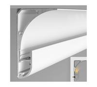 Diffusore per illuminazione indiretta a LED, canale di diffusione per modanatura a corona in alluminio, binario per soffitto, profilo per battiscopa e rivestimento a parete, decorazione per la casa (