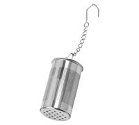 Diffusore per tè, filtro a maglia fine in acciaio inox, infusore da cucina, infusore a con gancio a catena, per tapot, fiori, frutta, rooibos, spezie nere