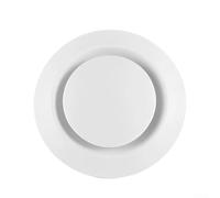 Diffusore personalizzabile per bocchetta dell'aria, in plastica o a parete, per bagno, cucina, camera da letto, roulotte, ventola rotonda rotante Ce (ø100 mm, 2 pezzi)