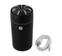 Diffusore portatile leggero per aromaterapia, con ricarica USB, capacità di 100 ml di acqua e sette LED per creare calma (nero)