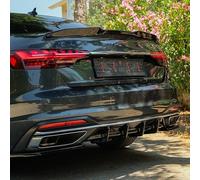 Diffusore posteriore Oneway compatibile con Audi A4 (B9) Sedan/Avant Facelift 2019-2024 - Nero lucido
