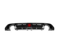 Diffusore Posteriore Paraurti Per Per Q60 2017-2022 Diffusore Posteriore Paraurti Lip Gloss Nero Spoiler Piastra Staffa Splitter W/Lampada(Carbon Fiber Look)