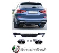 Diffusore posteriore paraurti scarico adatto per BMW X3 G01 pacchetto sportivo