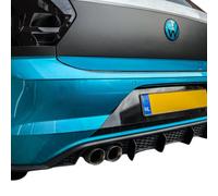 Diffusore Posteriore Polo AW1 GTI GTD Alette Sottoparaurti Tuning Splitter Nero