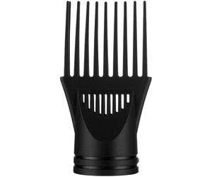 Diffusore professionale universale per asciugacapelli, copertura antivento per capelli, ugello di fissaggio a pettine, nero
