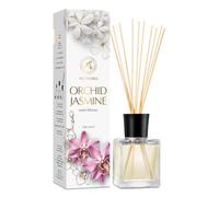 Diffusore Profumato Orchidea-Gelsomino 100ml - Fragranza Intensa e Duratura - Fragranza Fresca - Profumo Ambiente - Diffusore di Aromi - Aromaterapia - Reed Diffuser