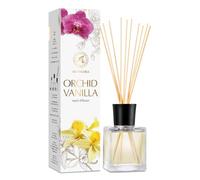 Diffusore Profumato Orchidea-Vaniglia 100 ml - Fragranza Intensa e Duratura - Fragranza Fresca - Profumo Ambiente - Diffusore di Aromi - Aromaterapia - Reed Diffuser