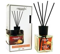 Diffusore profumo per ambienti a bastoncino 200 ml. linea Cubo in 12 fragranze. Italy (arancia e cannella)