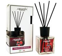 Diffusore profumo per ambienti a bastoncino 200 ml. linea Cubo in 12 fragranze. Italy (frutti di bosco)