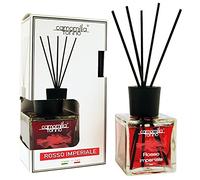 Diffusore profumo per ambienti a bastoncino 200 ml. linea Cubo in 12 fragranze. Italy (rosso imperiale)