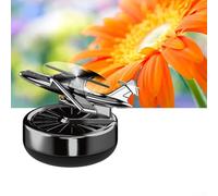 Diffusore purificatore d'aria a energia solare con design rotante per la dispersione continua della fragranza della batteria (nero - Colonia)