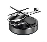 Diffusore purificatore d'aria per auto con ventola rotante ad energia solare, in stile aeroplano, per un rilascio sostenibile di profumo (colonia nera)