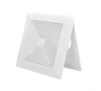 Diffusore quadrato in ABS per prese d'aria condizionata - Cappa di ventilazione con pannello a molla a scatto, diametro della porta del tubo 100 mm/150 mm/200 mm, bianco Cei (150)