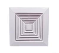 Diffusore quadrato per bocchetta dell'aria con design a molla a scatto, uscita a soffitto in ABS per sistemi HVAC AC, distribuzione efficiente del flusso d'aria, 100/150/200 mm (150)