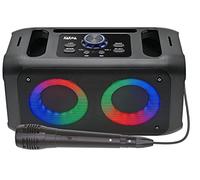 Karma Diffusore ricaricabile Circle Light Wparty2 con microfono - Nero