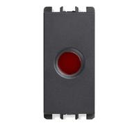 Diffusore rosso per led Urmet Simon Nea 1 modulo antracite 10282