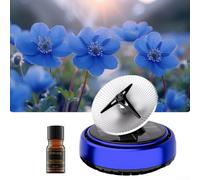 Diffusore rotante per auto con tecnologia solare per un rilascio sostenibile e continuo di profumo in auto, casa o ufficio (blue-dream)